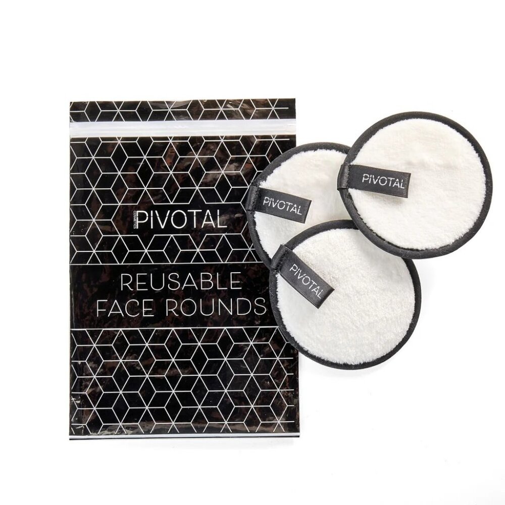 Pivotal Cosmetics Reusable Face Rounds 2 Packages of 3 Rounds Each New